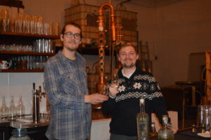 Simeon Rossi (left) and Mark Schiller (right) founders of Loon Liquors